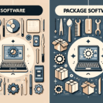 Image comparative entre logiciel et progiciel